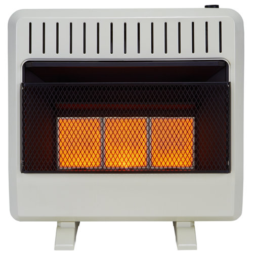 Avenger Dual Fuel Ventless Infrared 30,000 BTU Natural Gas / Propane Wall Mounted Heater with